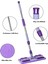 Mor Mandallı Mikrofiber Mop, Fayans, Duvar, Yer Mopu, Yüzey Temizlik (1 Adet Yedek Bez Hediyeli) 3