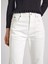 Yüksek Bel Düz Paça Normal Beyaz Kadın Denim Pantolon PL2046930 3