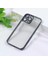 iPhone 13 Pro Max Uyumlu Kenarları Renkli Lazer Kamera Lens Korumalı Lüks Silikon Kılıf (Grafit Siyah) 1