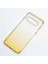 Samsung Galaxy S10 ile Uyumlu Plus Kılıf Moss Renk Geçişli Köşeleri Lazer Boyalı Silikon Gold 1