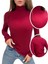 ALYA UNDERWEAR Kaşkorse Tam Boğazlı Body Sweatshirt, Bordo 1