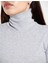 ALYA UNDERWEAR Kaşkorse Tam Boğazlı Body Sweatshirt, Gri Melanj 4