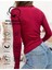 ALYA UNDERWEAR Kaşkorse Yarım Boğazlı Body Sweatshirt, Bordo 3