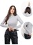 ALYA UNDERWEAR Kaşkorse Yarım Boğazlı Body Sweatshirt, Gri Melanj 1