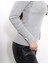 ALYA UNDERWEAR Kaşkorse Yarım Boğazlı Body Sweatshirt, Gri Melanj 4