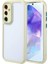 Galaxy A55 Kılıf Kamera Korumalı Renkli Kenar ve Çerçeve Tasarımlı Vitamin Kapak-Yeşil 1