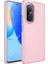 Huawei Nova 9 Se Kılıf Metal Çerçeve ve Buton Tasarımlı Silikon Luna Kapak-Pembe 1