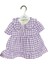 Yazlık Fırfırlı Bebek Elbise Mor 1