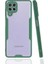 Samsung Galaxy M32 Kılıf Parfe Kapak - Koyu Yeşil 1