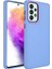 Samsung Galaxy A53 5g Kılıf Metal Çerçeve ve Buton Tasarımlı Silikon Luna Kapak - Lila 1