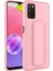 Galaxy A03S Kılıf Qstand Kapak-Pembe 1