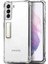 Galaxy S21 Kılıf Standlı Süper Silikon Kapak-Renksiz 3