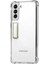 Galaxy S21 Kılıf Standlı Süper Silikon Kapak-Renksiz 4
