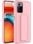 Xiaomi Redmi 10 Kılıf Qstand Kapak-Pembe 1