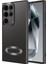 ZORE Galaxy S24 Ultra Kılıf Kamera Korumalı Logo Gösteren Omega Kapak-Siyah 1