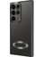 ZORE Galaxy S24 Ultra Kılıf Kamera Korumalı Logo Gösteren Omega Kapak-Siyah 4