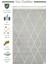 Lounge Serisi Etnik Desenlere Sahip Salon Oturma Odası Koridor Yumuşak Modern Halı 02 Grey Whıte 2