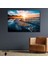 Tekli Yatay Kanvas Duvar Tablosu Gün Batımında Sahil Manzarası 1