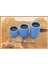Tealight Mumluk Üçlü Set Açık Mavi Renk 1
