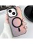 iPhone 15 Uyumlu Kılıf + Lens Koruyucu Set Standlı Arkası Hologramlı Mat Kamera Standlı 1