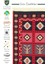 Maya %100 Naturel Pamuk Yıkanabilir Çift Taraflı Oturma Odası Mutfak Koridor Modern Kilim 28 Red 2