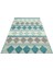 Woolstar %100 Naturel Kazak Desenli Salon Oturma Odası Koridor Antre El Dokuma Örgü Halı Jd 01 Blue 4
