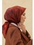 Desenli Shiny Eşarp - 8647 - Kiremit 1