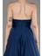 Straplez Uzun Saten Abiye Elbise ABU3965 4