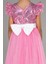Tokalı Üstü Pullu Barbie Kız Çocuk Abiye ABU4031 4