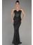 Straplez Balen Korse Detay Pullu Balık Abiye ABU3970 1