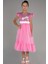 Tokalı Üstü Pullu Barbie Kız Çocuk Abiye ABU4033 1