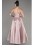 Straplez Midi Tafta Abiye Elbise ABU4049 2