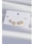 Mulvxxmd XDN02 Pirinç Gold Renk Zirkon Taşlı Damla Model Küpe Seti (Mulvix) 1