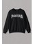 Siyah Sweatshirt Rock Pantera Groove Heavy Metal Logo Baskılı Unisex Sweat 1