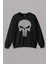 Siyah Sweatshirt The Crazy Punisher Cezalandırıcı Frank Castle Baskılı Unisex Sweat 1
