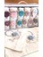 (12.li Set) 6 AD.50X90CM, 6 AD.30X50CM.KADİFE Çeyizlik Nakışlı 3D El Işlemeli Havlu Hediyelik Kutuda 1
