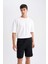 Relax Fit Pamuklu Bermuda Şort D7917AX24SM 2