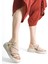 Shoes Bej Taşlı Tokalı Sandalet 1