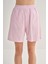 Kadın Cep Detay Çizgili Şortlu Pijama Takımı 5
