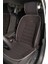 skoda Super B Lüx Oto Koltuk Minderi Ön 2'li Set Takım Bumerang Serisi Siyah 2