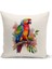 Flower/vintage Serisi Çift Tarafı Dijital Baskılı 4'lü Kırlent Kılıfı Seti (Cushion Cover Set) 3
