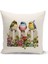 Flower/vintage Serisi Çift Tarafı Dijital Baskılı 4'lü Kırlent Kılıfı Seti (Cushion Cover Set) 2
