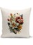 Flower/vintage Serisi Çift Tarafı Dijital Baskılı 4'lü Kırlent Kılıfı Seti (Cushion Cover Set) 2