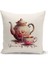Flower/vintage Serisi Çift Tarafı Dijital Baskılı 8'li Kırlent Kılıfı Seti (Cushion Cover Set) 3