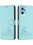 Oppo Oppo 7 5g Için Kılıf Cüzdan Kapak Çevirin Kedi Rfıd Kart Yuvası Tutucu (Yurt Dışından) 5