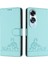 Oppo A60 4g Kedi Rfıd Cüzdan Kapak Çevirin Kart Yuvası Tutucu Kickstand (Yurt Dışından) 5