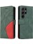 Samsung Galaxy S24 Ultra Iki Renkli Dikiş Pu Deri Flip Case (Yurt Dışından) 1