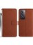 Oppo RENO12 Için Flip Case El Kayışı Manyetik Pu ile 5g Kart Yuvası Standı (Yurt Dışından) 1