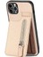 IPhone 11 Için Kılıf Pro Max Standı Crad Yuvası Fermuar Cüzdan Manyetik Araç Montaj (Yurt Dışından) 1