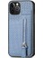 IPhone 12 Için Kılıf Pro Max Standı Manyetik Araç Montaj Fermuar Cüzdan Crad Yuvası (Yurt Dışından) 5